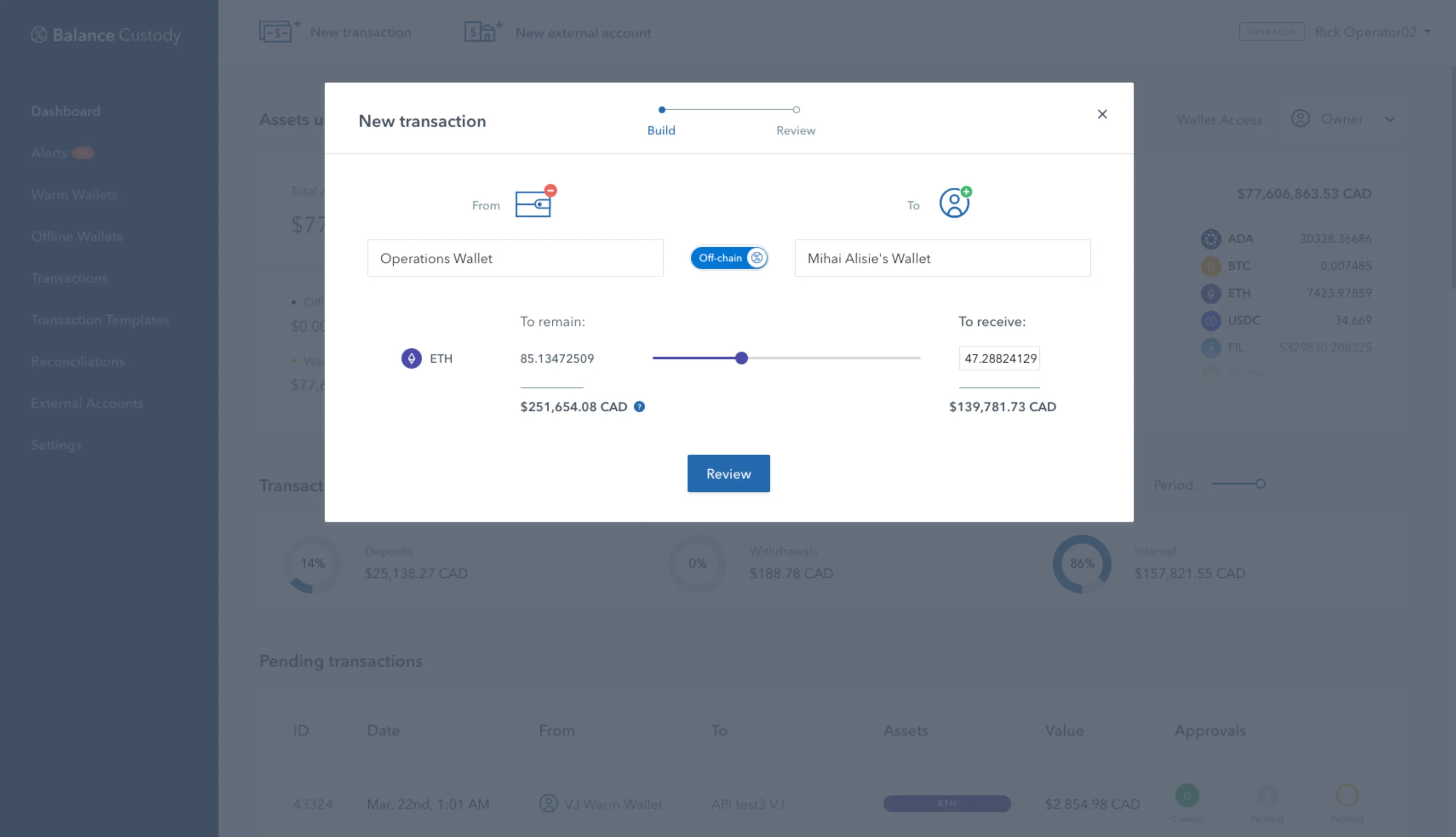 Balance Settlements